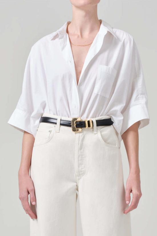  시티즌 오브 휴머니티 셔츠 Citizens Of Humanity Claire Origami 셔츠 Optic White