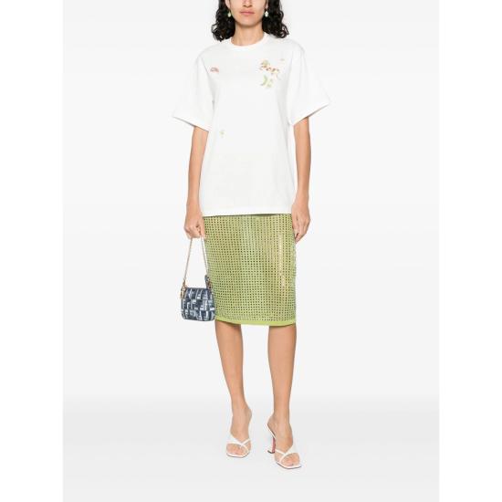 25FW 알레메 반팔 티셔츠 5477T CREAM WHITE - ALEMAIS