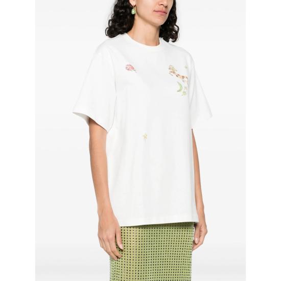 25FW 알레메 반팔 티셔츠 5477T CREAM WHITE - ALEMAIS