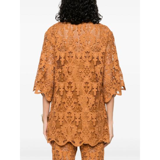 25FW 짐머만 셔츠 4483TSS254 BISCU BROWN - ZIMMERMANN