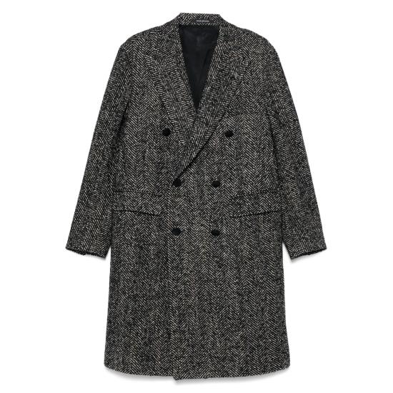 25FW 딸리아토레 코트 340218 C LD10B EN936 BLACK WHITE