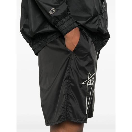 25SS 릭오웬스 x 챔피온 숏팬츠 CM01E1681 CHNY 09 BLACK - RICK OWENS X CHAMPIONS