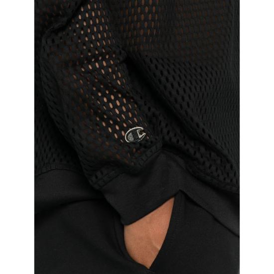 25SS 릭오웬스 x 챔피온 긴팔 티셔츠 CM01E1670 CHONET 09 BLACK - RICK OWENS X CHAMPIONS