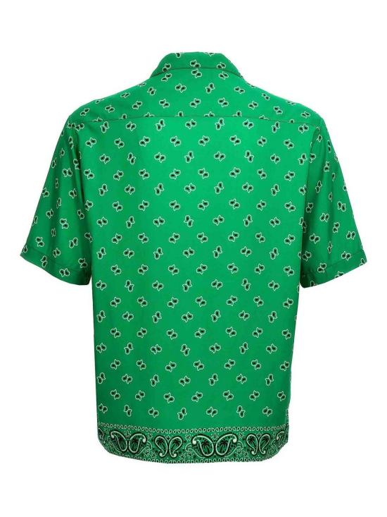  팜앤젤스 반팔 셔츠 PMGG005S24FAB0065555 Green - PALM ANGELS