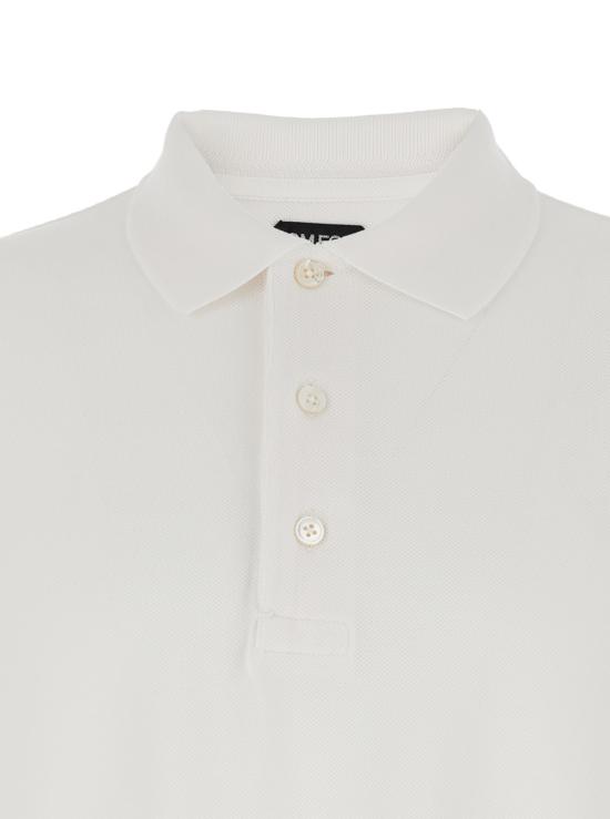 25FW 톰포드 폴로 티셔츠 JPS011JMT013AW002 White - TOMFORD