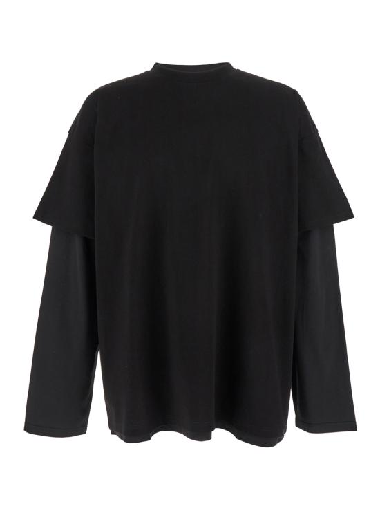 25FW 질샌더 반팔 티셔츠 J61GC0001J20332001 Black