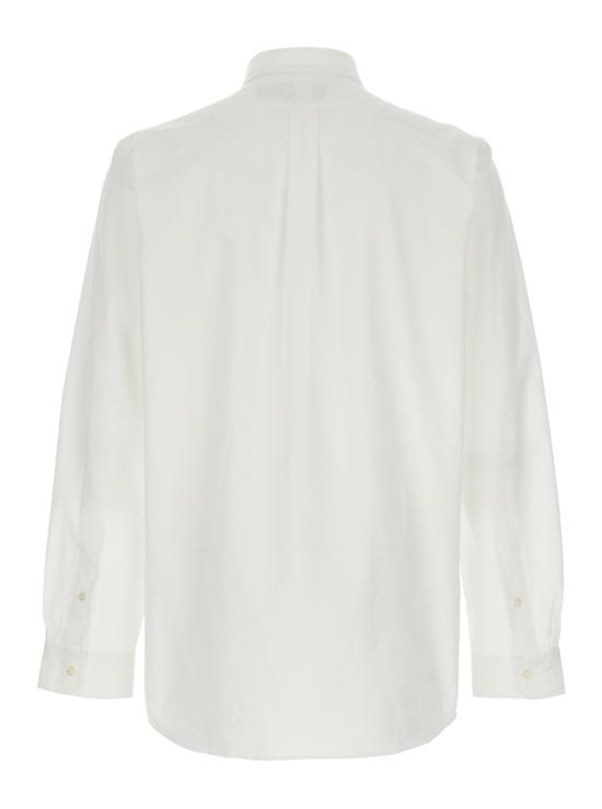 25FW 폴로 랄프로렌 커스텀 핏 코튼 포플린 포니 로고 셔츠 710928255002 White - POLO RALPH LAUREN