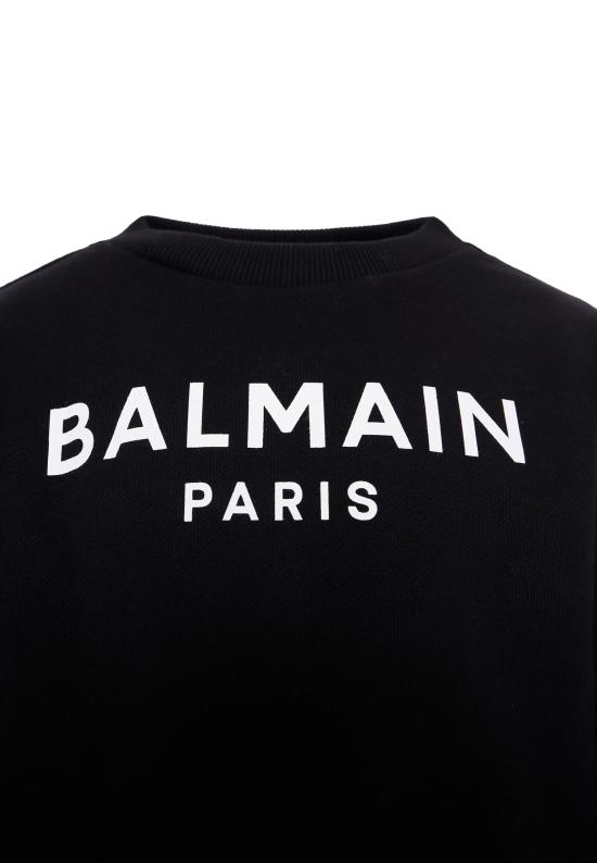 26SS [키즈] 발망 트레이닝 상의 BX4P10 Z3183 930BC BLACK - BALMAIN