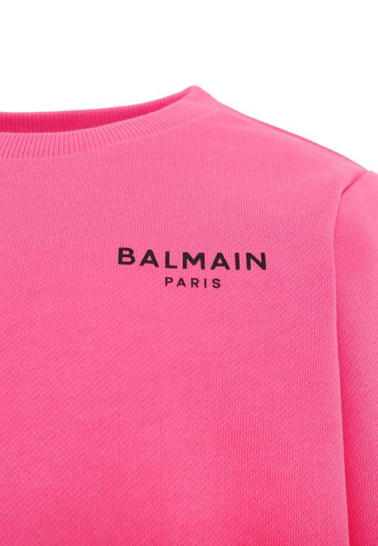 25FW [키즈] 발망 니트/스웻셔츠 BX4P30 Z3183 51PNE PINK - BALMAIN