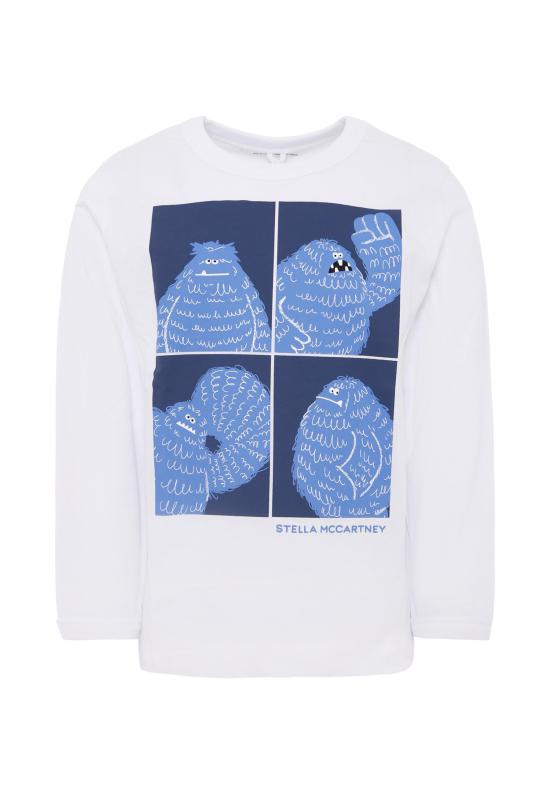 25FW [키즈] 스텔라 맥카트니 티셔츠 TX8Q20 Z0434 100 WHITE