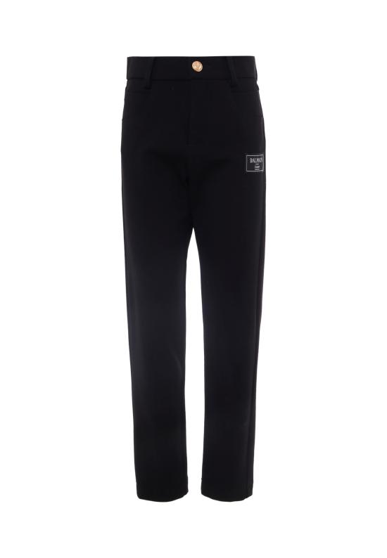 25FW [키즈] 발망 스트레이트 팬츠 BX6Q80 J0371 930OR BLACK