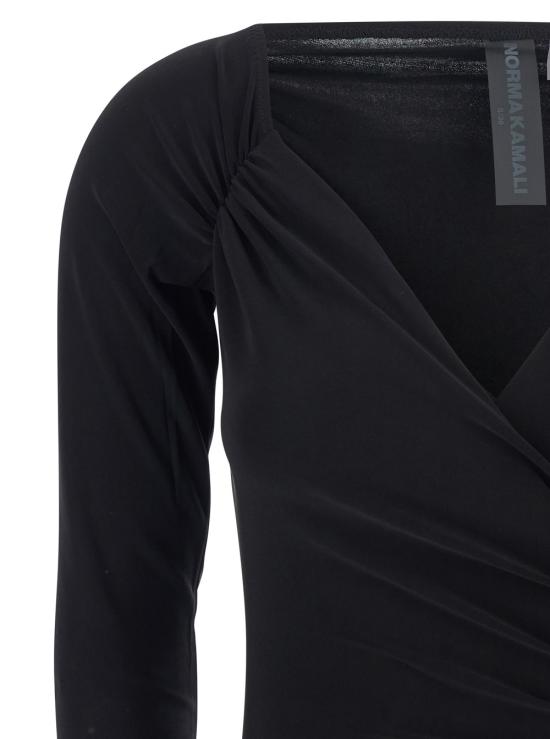 25FW 노마카말리 롱 원피스 KK4243PLG98001 Black - NORMA KAMALI