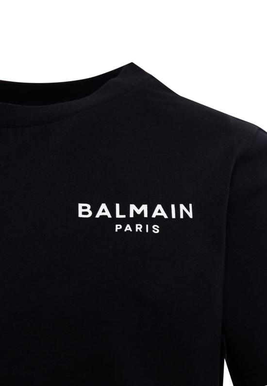 25FW [키즈] 발망 티셔츠 BX8P11 Z3186 930BC BLACK - BALMAIN