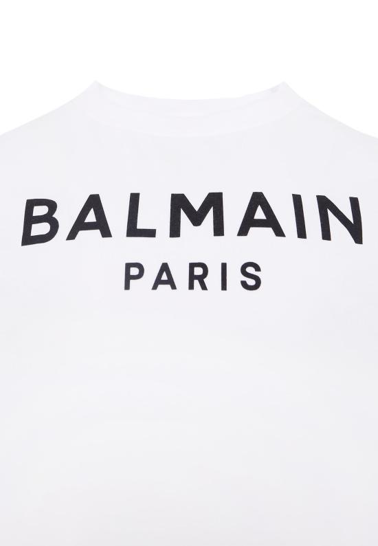 25FW [키즈] 발망 티셔츠 BX8P01 Z3186 100NE WHITE - BALMAIN