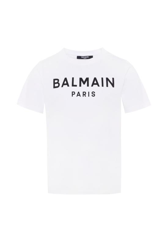 25FW [키즈] 발망 티셔츠 BX8P01 Z3186 100NE WHITE