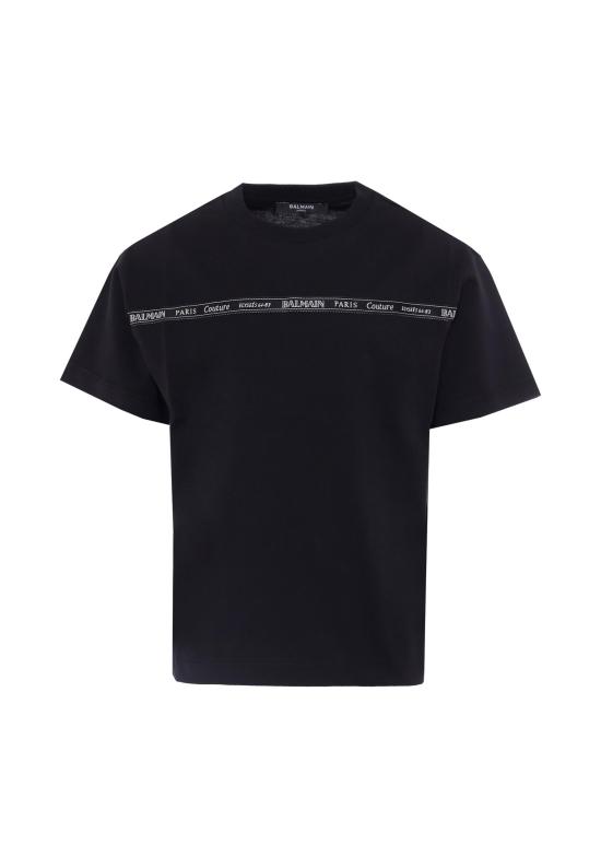 25FW [키즈] 발망 티셔츠 BX8P71 Z3186 930NE BLACK