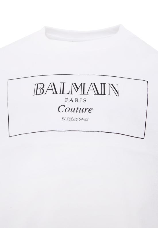 25FW [키즈] 발망 티셔츠 BX8A21 Z3186 100NE WHITE - BALMAIN