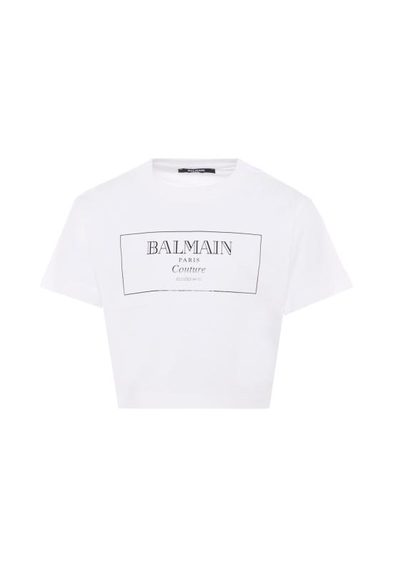 25FW [키즈] 발망 티셔츠 BX8A21 Z3186 100NE WHITE