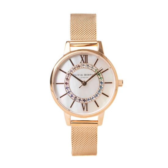  OLIVIA BURTON 손목시계 OB16WD95 ROSE GOLD MESH