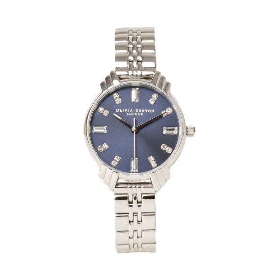  OLIVIA BURTON 손목시계 OB16DC01 NAVY SILVER Blue