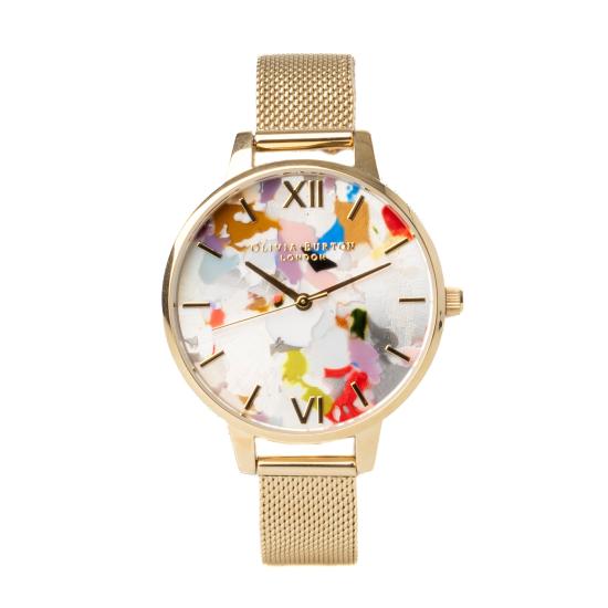  OLIVIA BURTON 손목시계 OBGSET153 PALE GOLD MESH - OTHER BRANDS
