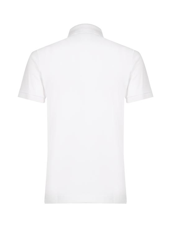 25FW 돌체앤가바나 로고 태그 코튼 폴로 셔츠 G8PL4T G7F2HW0800 White - DOLCE & GABBANA