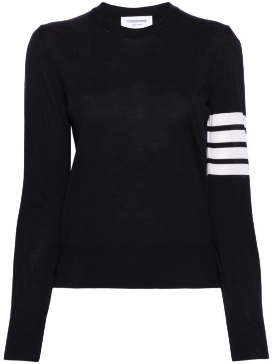 25FW 톰브라운 4바 릴렉스드 스웨터 FKA280AY1014 415 NAVY