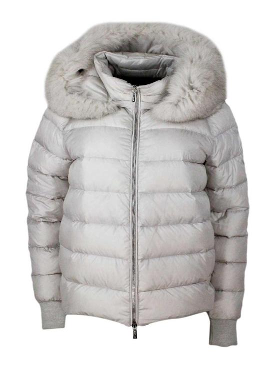  무레르 페가소 CWR 후디드 쇼트 자켓  PEGASOCWR348 Grey - MOORER