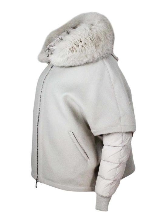  무레르 페가소 CWR 후디드 쇼트 자켓  PEGASOCWR348 Grey - MOORER