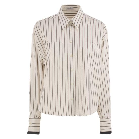 25SS 브루넬로 쿠치넬리 블라우스/셔츠 MA783RD606 WHITE