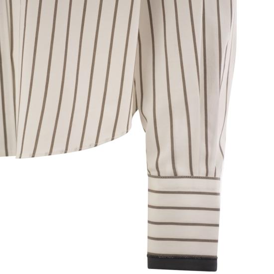 25SS 브루넬로 쿠치넬리 블라우스/셔츠 MA783RD606 WHITE - BRUNELLO CUCINELLI