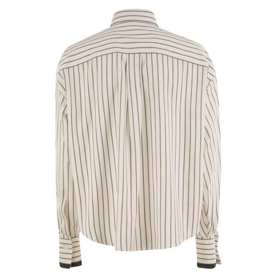 25SS 브루넬로 쿠치넬리 블라우스/셔츠 MA783RD606 WHITE - BRUNELLO CUCINELLI