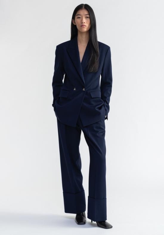  에어론 자켓 모티브 - 웨이스트 박스 블레이저 - AERON