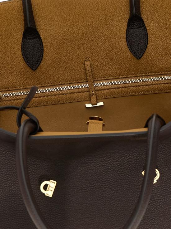 24FW 살바토레 페라가모 토트백 777258TESTADIMORO Brown - SALVATORE FERRAGAMO