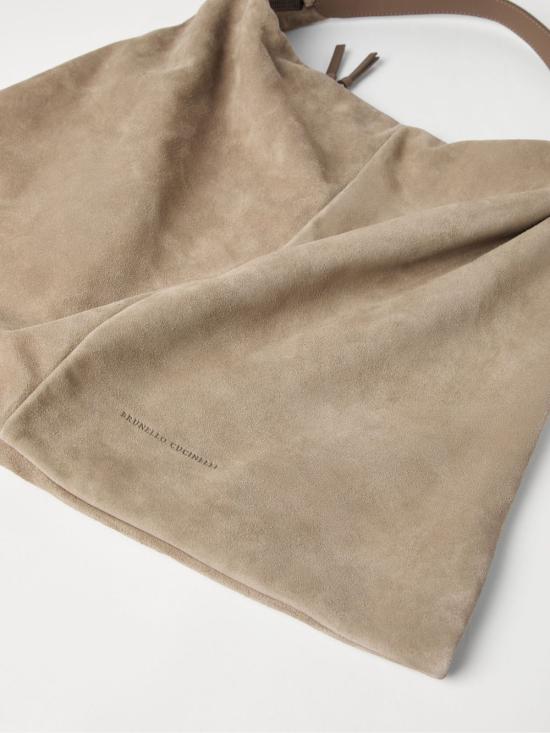 25SS 브루넬로 쿠치넬리 숄더백 MBHID2664 C5859 Beige - BRUNELLO CUCINELLI