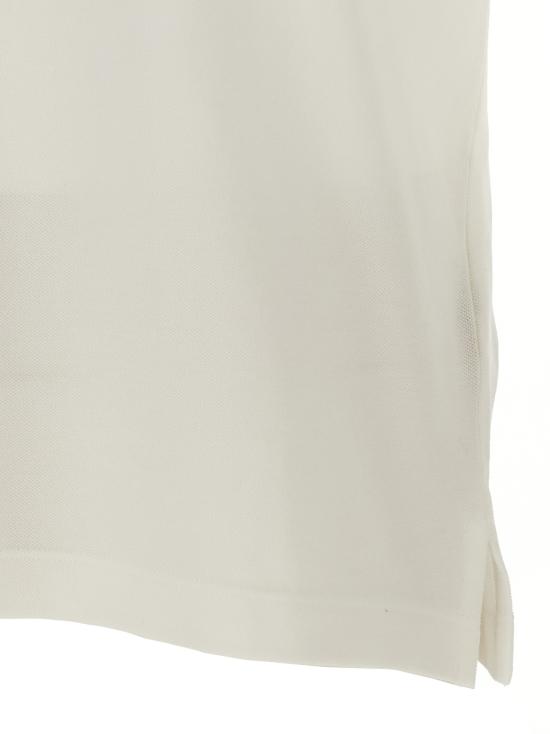 25SS 펜디 폴로 티셔츠 Ff 메탈릭 로고 셔츠 폴로 화이트 - FENDI