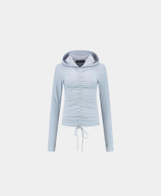 25SS 데일리 페이퍼 스웨터 MONOGRAM FITTED HOODIE 2511102 LIGHT BLUE Blue