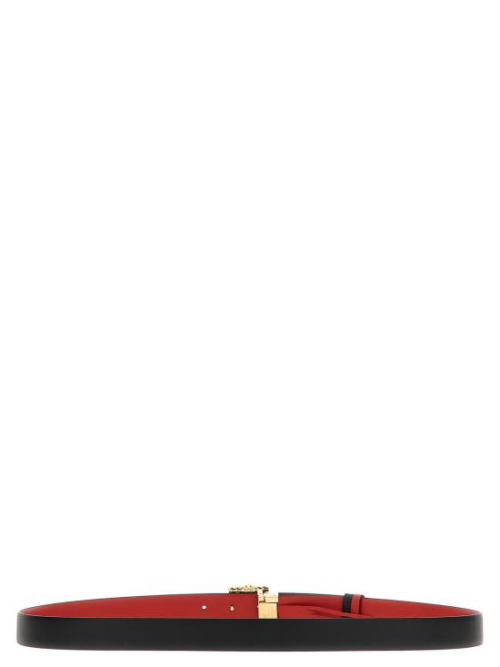  살바토레 페라가모 슬림 벨트 780478NEROFLAMERED Black - SALVATORE FERRAGAMO