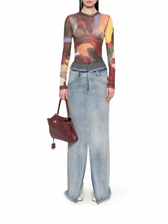 25SS 마르지엘라 미디 스커트 S51MI0006S30383961 Blue - MAISON MARGIELA