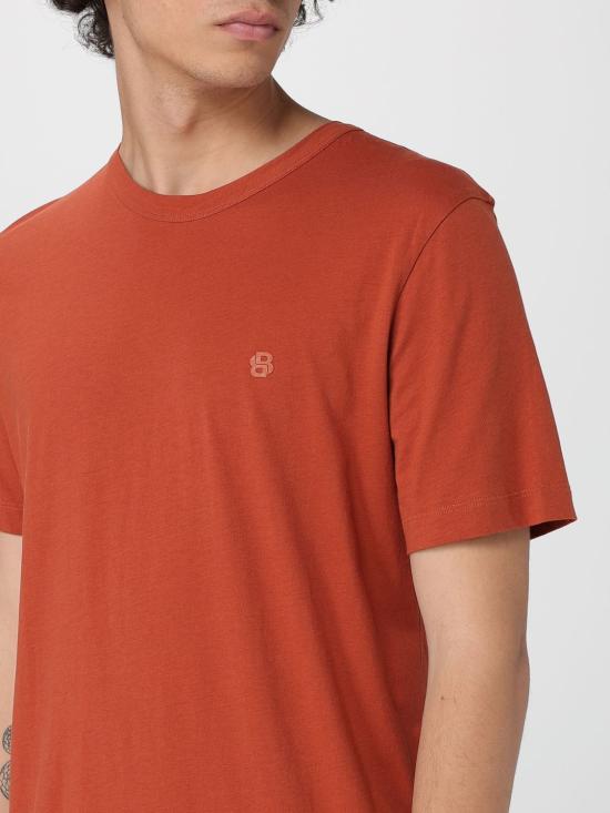 25FW 보스 반팔 티셔츠 50539831 806 Rust - BOSS