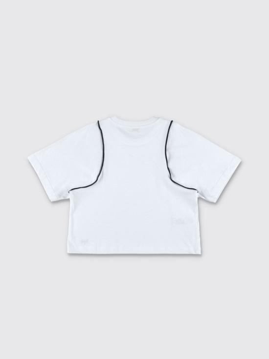 25SS [키즈] 일 구포 티셔츠 P25TS466MF001 0149 White - IL GUFO