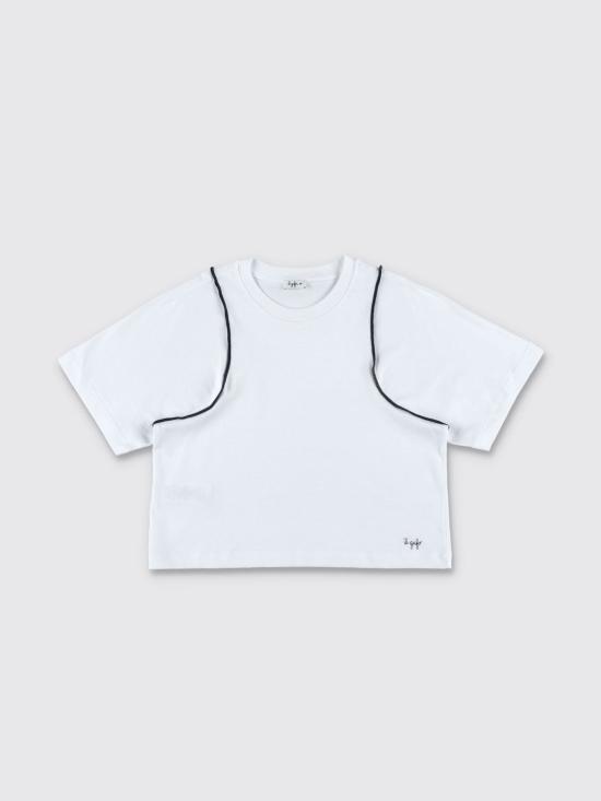 25SS [키즈] 일 구포 티셔츠 P25TS466MF001 0149 White