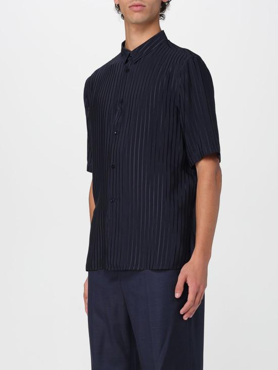 25FW 생로랑 반팔 셔츠 601070Y2G62 4102 Blue - SAINT LAURENT