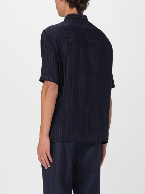 25FW 생로랑 반팔 셔츠 601070Y2G62 4102 Blue - SAINT LAURENT