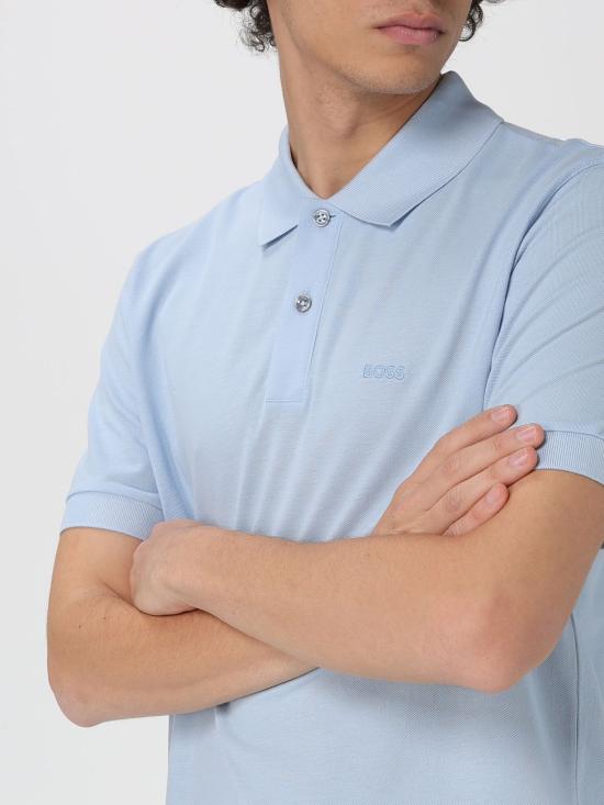 25FW 보스 폴로 티셔츠 50468362 450 Sky - BOSS