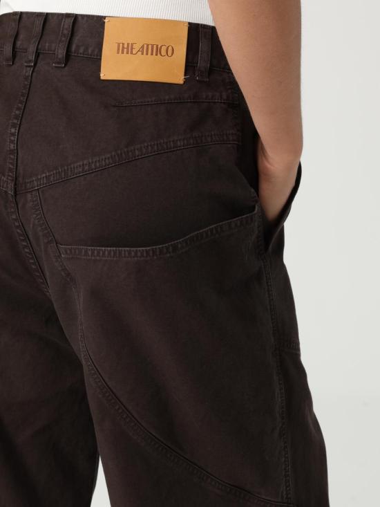 25FW 디 아티코 스트레이트 팬츠 250WCP00198DDC093AA 064 Brown - THE ATTICO