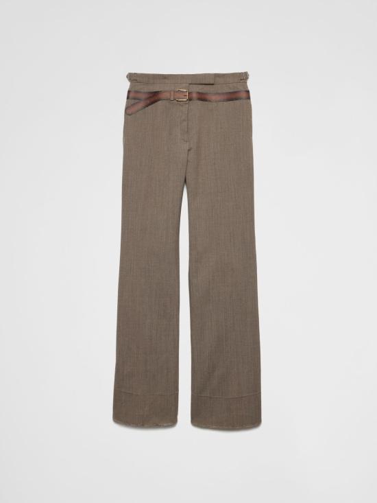 25SS 프라다 스트레이트 팬츠 P242JSOOO16NO F0572 Mud