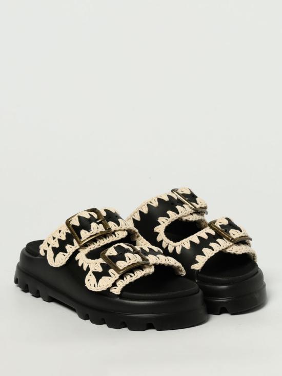25SS 모우 샌들 MU SW661001N BKWH Black - MOU