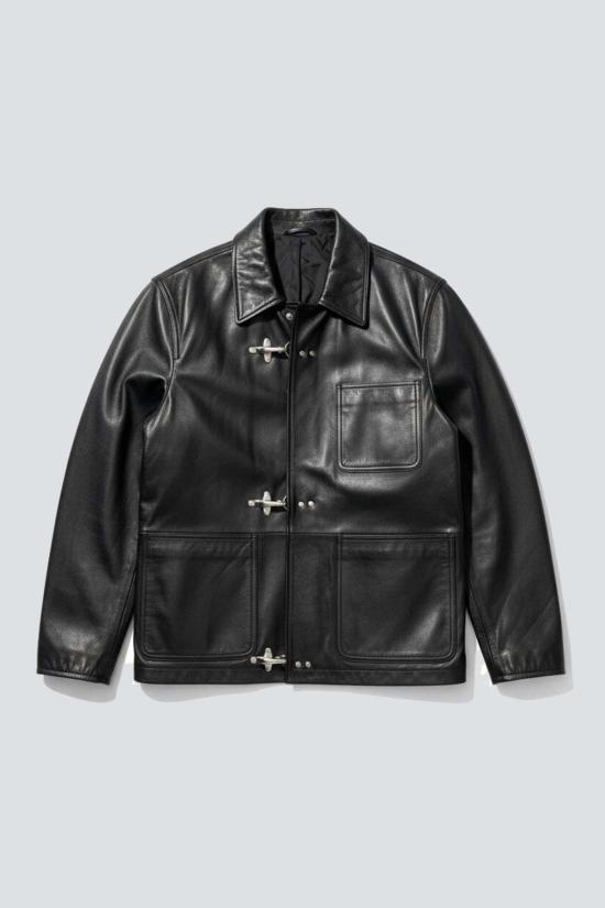  어셈블리 뉴욕 코트 어셈블리 블랙 가죽 파이어맨 필드