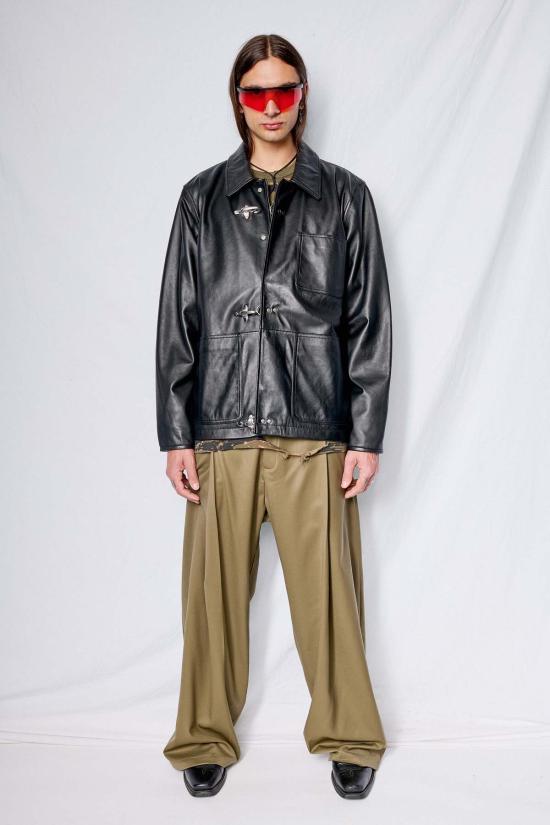  어셈블리 뉴욕 코트 어셈블리 블랙 가죽 파이어맨 필드 - ASSEMBLY NEW YORK